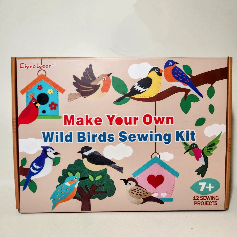NEW CiyvoLyeen Wild Birds Sewing Craft Kit Animal Sewing Kit for Boys and Girls